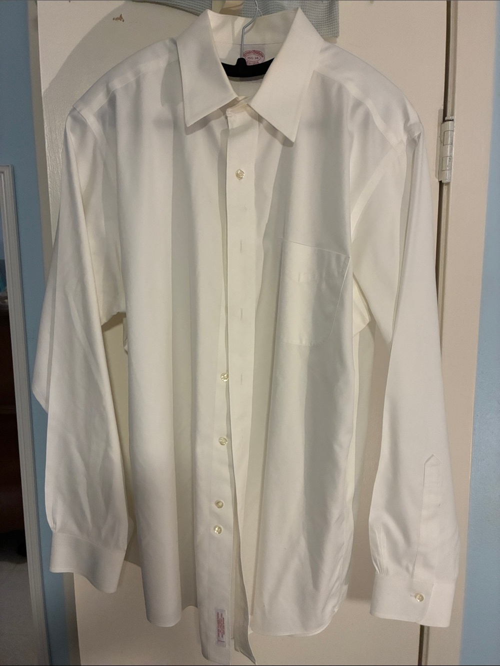 Brooks Brothers White Long-Sleeve Dress Shirt